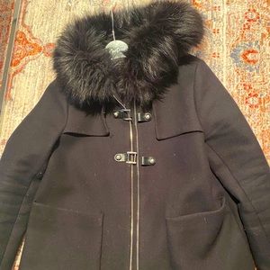 Black Faux Fur Zara Jacket